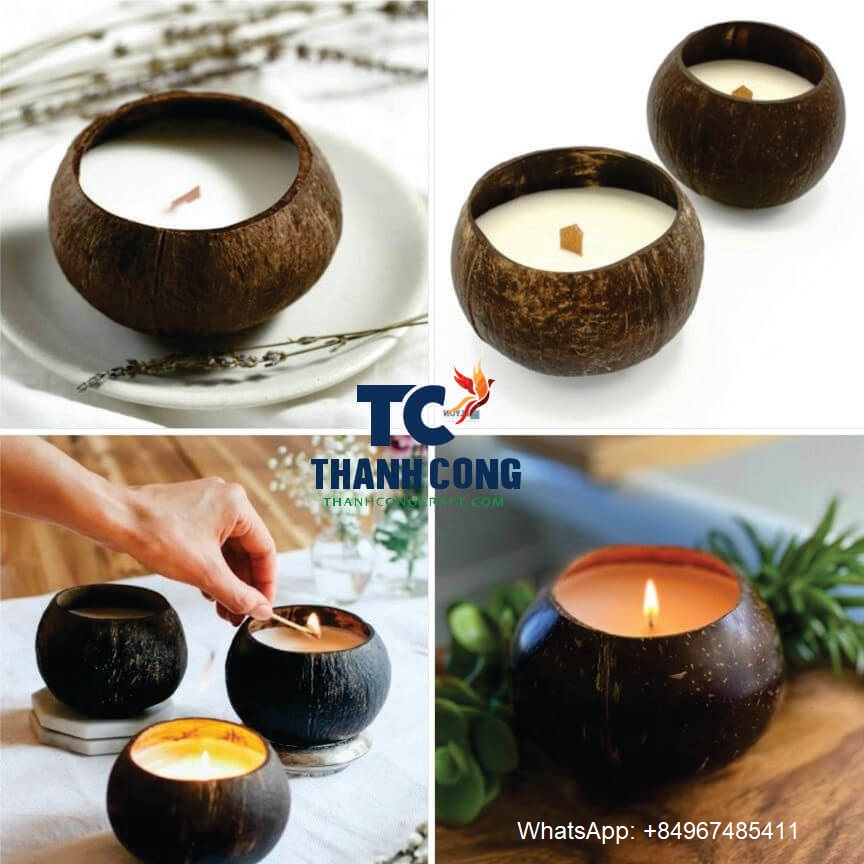 TC2016 Coconut Shell Candle Bowl Supplier Wholesale