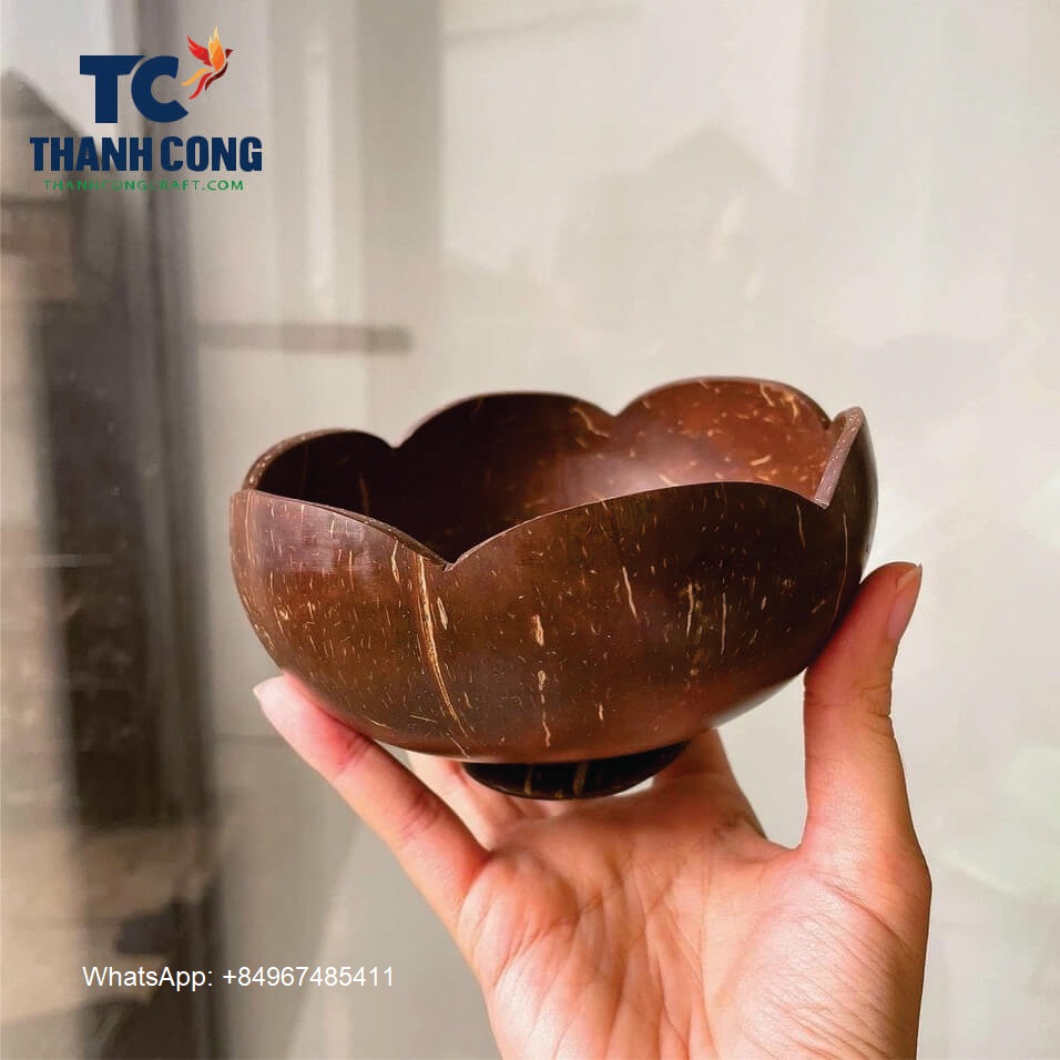TC2017 Natural flower coconut bowl