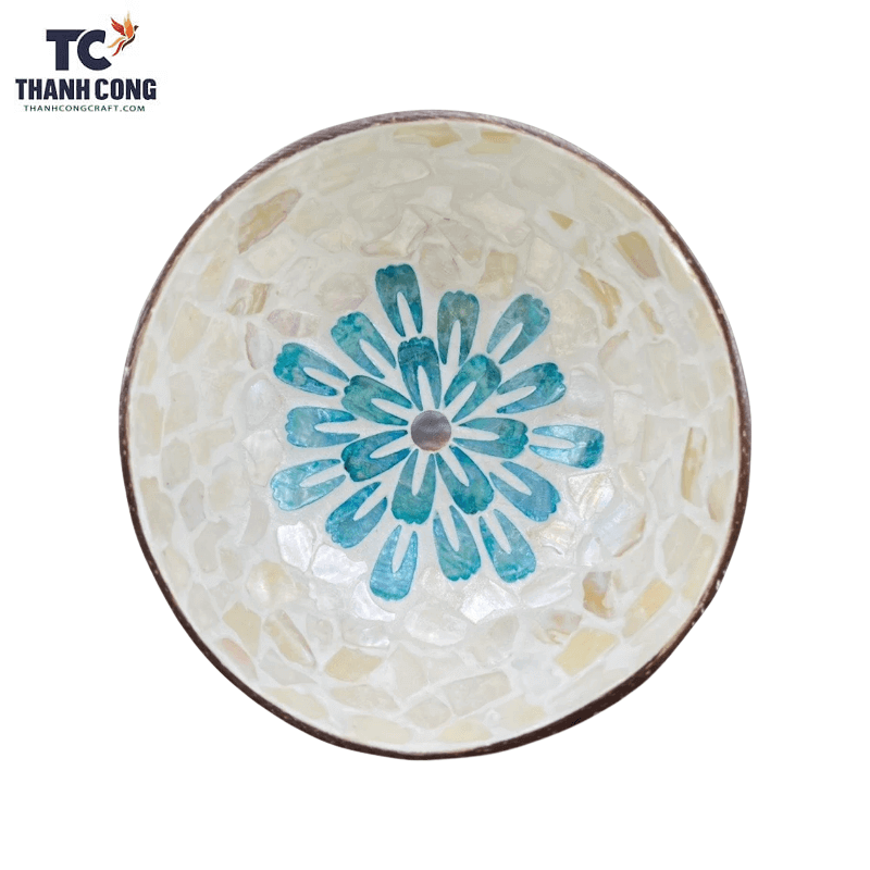 TC2033 Mother of pearl inlaid coconut bowl Best